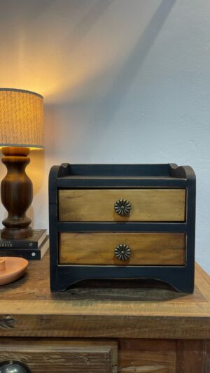 Gaveteiro de Mesa Preto